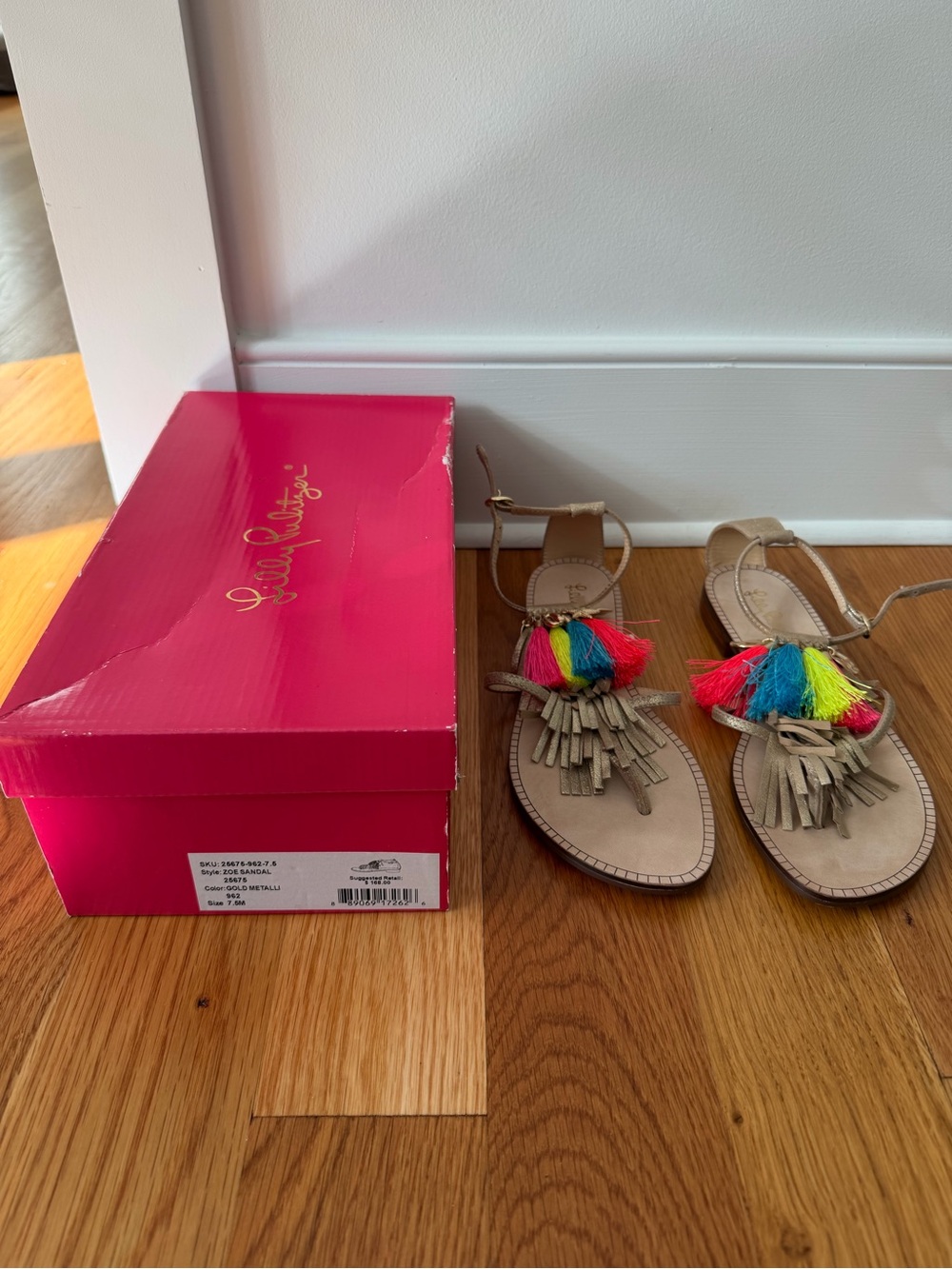 Lilly Pulitzer Metallic Sandal